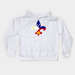 Cajun Fleur De Lis Kids Hoodie